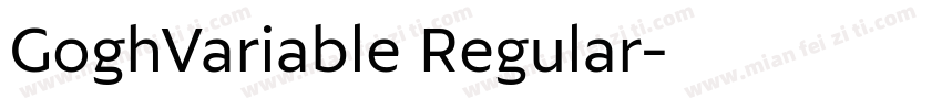 GoghVariable Regular字体转换